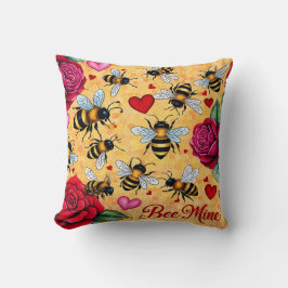Bee Mine Golden Honey Love Kussen