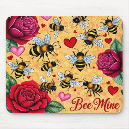 Bee Mine Golden Honey Love Muismat