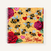 Bee Mine Golden Honey Love Notitieboek (Voorkant)