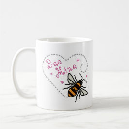 Bee Mine Heart Valentijnsdag Koffiemok