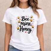 Bee Mine Honey Cute Valentine Gift Tri-Blend Shirt