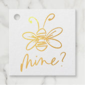 Bee Mine Illustration Valentijnsdag Bedankjes Labels (Voorkant)