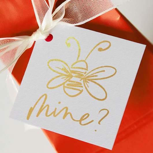 Bee Mine Illustration Valentijnsdag Bedankjes Labels