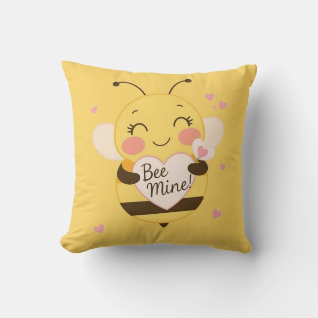 Bee Mine Kussen (Voorkant)