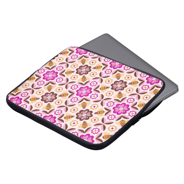 Bee Mine Laptop Sleeve (Voorkant top)