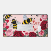Bee Mine Love Buzz Design Bureaumat (Keyboard & Muis)