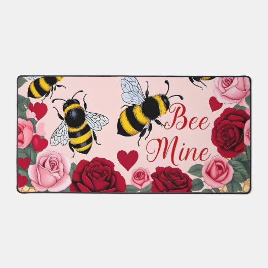 Bee Mine Love Buzz Design Bureaumat (Voorkant)