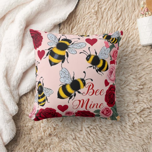 Bee Mine Love Buzz Design Kussen (Deken)