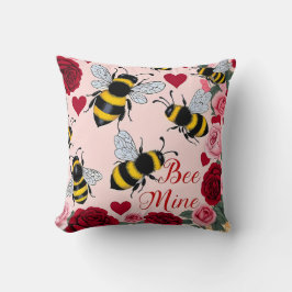 Bee Mine Love Buzz Design Kussen