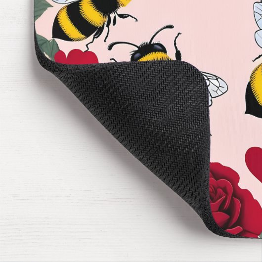 Bee Mine Love Buzz Design Muismat (Hoek)