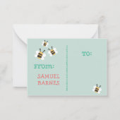 BEE MINE NOTITIEKAARTJE (Achterkant)