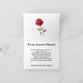 Bee Mine Romantisch Bloemen Ontwerp Feestdagen Kaart (Binnen)