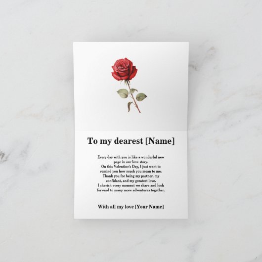 Bee Mine Romantisch Bloemen Ontwerp Feestdagen Kaart (Binnen)