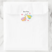 Bee Mine Ronde Sticker (Tas)