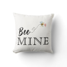 Bee Mine Roze Sierkussen