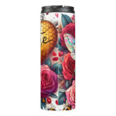 Bee Mine Rozen: Sweet Valentijns's Embrace Thermosbeker (Achterkant)