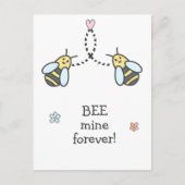 Bee Mine - Schattigee Happy Valentijnsdag Briefkaart (Voorkant)