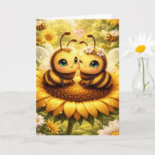 BEE Mine Sunflower Kaart (Kleine Plant)