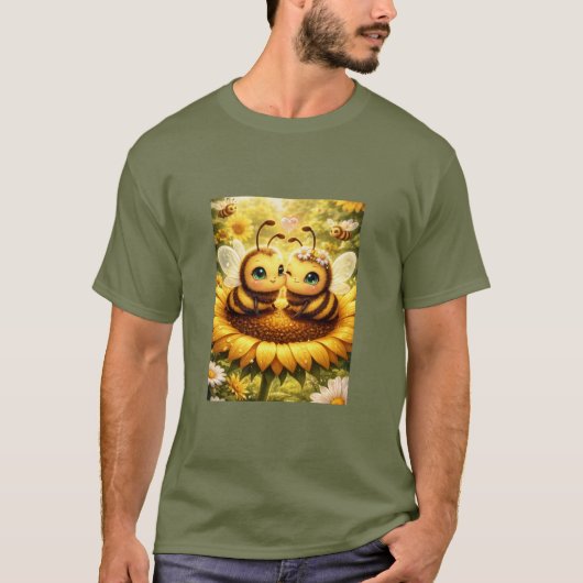 BEE Mine Sunflower T-shirt (Voorkant)