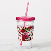 Bee Mine Sweet Honeycomb Blooms Acryl Drinkbeker (Achterkant)