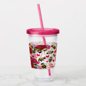 Bee Mine Sweet Honeycomb Blooms Acryl Drinkbeker (Links)