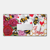 Bee Mine Sweet Honeycomb Blooms Bureaumat (Keyboard & Muis)
