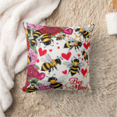 Bee Mine Sweet Honeycomb Blooms Kussen (Deken)