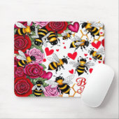 Bee Mine Sweet Honeycomb Blooms Muismat (Met muis)