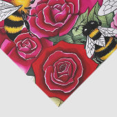 Bee Mine Sweet Honeycomb Blooms Tissuepapier (Detail)