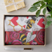 Bee Mine Sweet Honeycomb Blooms Tissuepapier (Geschenk)