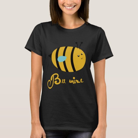 Bee Mine Valenties Dag Bijen Kleding Meisjes T-shirt (Voorkant)