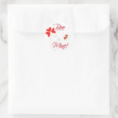 BEE MINE VALENTIJN door SHARON SHARPE Ronde Sticker (Tas)