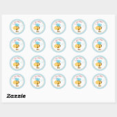 Bee Mine Valentijn Stickers (blauw) - Jongens Kind (Vel)