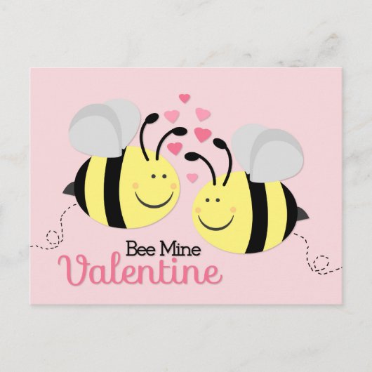 Bee Mine Valentijnsdag Briefkaart (Voorkant)