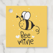 Bee Mine Valentijnsdag Gift Label (Voorkant)