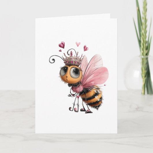 Bee Mine Valentine Card Kaart (Voorkant)