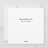 Bee Mine Valentine Flat Card Feestdagenkaart (Achterkant)