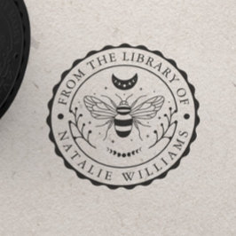 Bee Moon Floral uit de bibliotheek van Rubberstempel