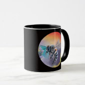 Bee mug. Beautiful colourful bumblebee  Mok (Voorkant rechts)