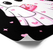 Bee My Boo Heart Boo Ghost Valentine Outfit Women  Poster (Hoek)