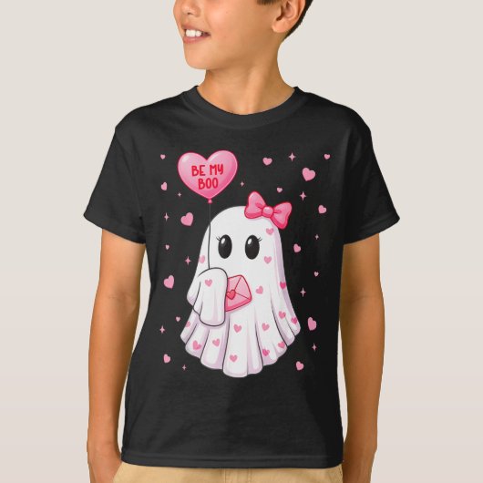 Bee My Boo Heart Boo Ghost Valentine Outfit Women  T-shirt (Voorkant)