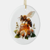 Bee My Honey | Lief romantisch cadeau Keramisch Ornament (Rechts)