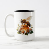 Bee My Honey | Lief romantisch cadeau Tweekleurige Koffiemok (Links)