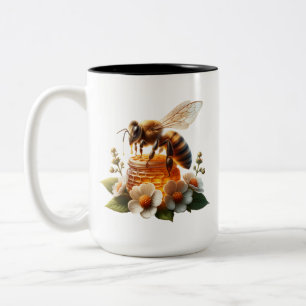 Bee My Honey   Lief romantisch cadeau Tweekleurige Koffiemok