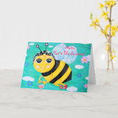 Bee My Honey Moederdag Kaart (Gele Bloem)