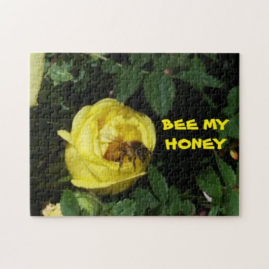 Bee My Honey-Valenpuzzle Legpuzzel (Horizontaal)