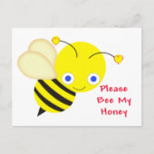 Bee My Honey Valentijn Feestdagenkaart (Voorkant)