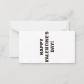 Bee My Mini Valentijn Notitiekaartje (Achterkant)