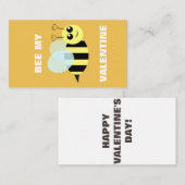 Bee My Mini Valentijn Notitiekaartje (Voorkant / Achterkant)
