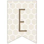 Bee My Valentijn Bunting Banner Flags - Beige (Tweede vlag)